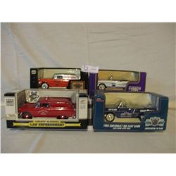 4 N.I.B Chevrolet 1955 Assorted Car Banks