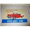 Image 1 : 2 Chevrolet 1955 Bel Air Tin Signs 12" by 18"