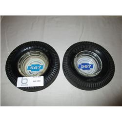 2 Chevrolet 1984 and 1994 "567" Club Anniversary Tire Ash Trays