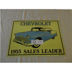 2 Chevrolet Car Tin Bel Air Signs 12" by 14"