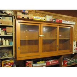 Wooden Showcase 3 Sliding Doors 16.5" by 16.5" by 60"