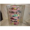 Image 3 : Table Top Electric Display Case w/Lock & Key 16.5 x 15 x 26.5" w/ 50 Small Chevrolet Cars and Trucks