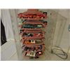 Image 5 : Table Top Electric Display Case w/Lock & Key 16.5 x 15 x 26.5" w/ 50 Small Chevrolet Cars and Trucks