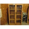 Floor Display Case with Hinged Glass Doors 12" by 29" by 48" T
