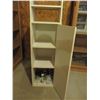 Image 2 : White Floor Shelf Unit with Door 7.5" by 12" by 43" T