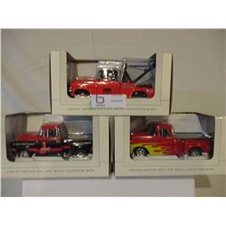 3 N.I.B Chevrolet 1957 Truck Models