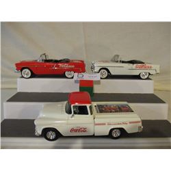 3 Chevrolet 1950s Coca-Cola Cars and Truck Models