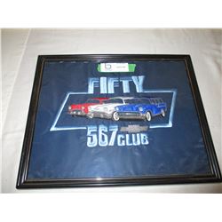 Chevrolet "567" Club Framed Embroidered Patch 12" by 15"