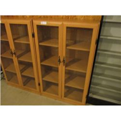 Floor Display Case with Hinged Glass Doors 12" by 29" by 48" T