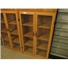 Floor Display Case with Hinged Glass Doors 12" by 29" by 48" T