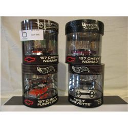 4 N.I.P Chevrolet 1957 Hot Wheels Collector Nomads