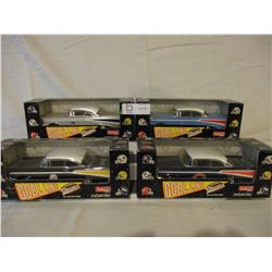 4 N.I.B Chevrolet 1957 NFL Team Custom Cars