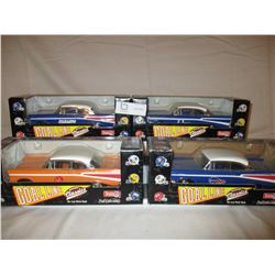 4 N.I.B Chevrolet 1957 NFL Team Custom Cars