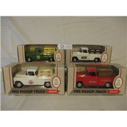 4 N.I.B Chevrolet 1955 Truck Banks
