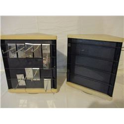 Pair of Triangle Rotating Table Top Display Racks