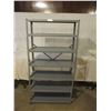 Image 1 : Grey Metal Shelf Unit 12" by 30" by 58"T