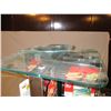 Image 6 : Floor Display Rack on Castors 20"x64"T (Has Cracked Glass Top) & 53 N.I.P Miniature Cars and Trucks