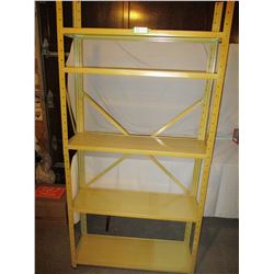 Gold Metal Shelf Unit 11" by 11" by 73" T