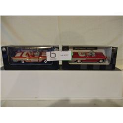 2 N.I.B Pontiac 1955 Star Chief Cars 1/43 Scale