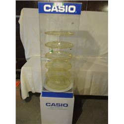 Casio Watch Floor Showcase and Stand (Rotating) With Lock and Key 15" by 15" by 65" T