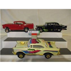4 N.I.B Chevrolet 1957 Custom Hot Rod Kits and Race Car
