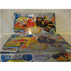 3 N.I.B Miniature Smash Up Derby Race Sets