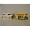 Image 1 : Fisher Price Plastic Toy Camper and Chevrolet 1957 Santa Corvette N.I.B