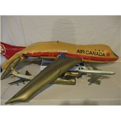 Air Canada Inflatable Plane and 2 Jet Liner Models