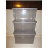 Image 1 : 3 50Liter Rubber Maid Storage Bins with Lids