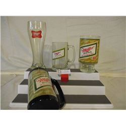 4 Miller High Life Beer Mugs