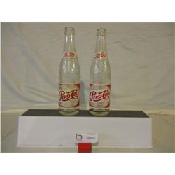 2 Vintage Pepsi Cola Bottles