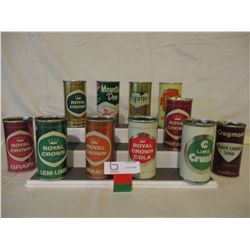 11 Assorted 1960's POP Cans