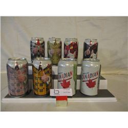 Assorted Molson Don Cherry and Team Canada Pepsi Collector Cans