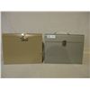 Image 1 : 2 Large Metal File Storage Boxes
