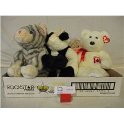 Assorted Box of Beanie Babies (5 Big)