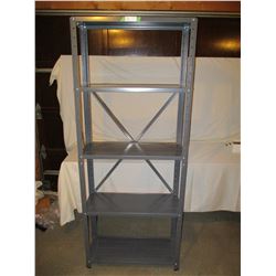 2 Metal Shelf Units 11" x 29.5" by 73" T