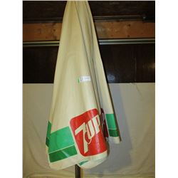 7 UP Canvas Patio Umbrella with Pole