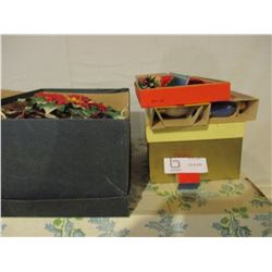 Large Assortment of Christmas Decorations and Tree Stand