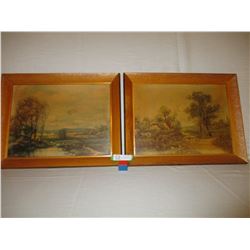 Pair of Nature Paintings 15" by 19"