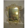 Image 1 : Wire Framed Decorative Hall Mirror 16" by 21"