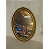 Image 1 : Oval Framed Hall Mirror 16.5 by 22.5"