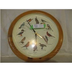 Round Battery Operated Bird Sound Clock