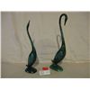 Image 2 : Pair of Blue Mountain Swan Figurines 15" T