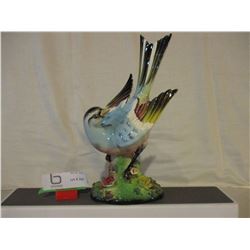 Painted Japanese Song Bird Ornament 12" T