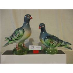 Pair of Japanese Pigeon Ornaments