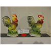 Image 1 : Pair of Japanese Rooster Ornaments 6" T