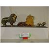 Image 1 : 3 Brass and Glass Lion Ornaments