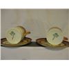 Image 2 : Pair of Aynsley English China Expresso Cups and Saucers