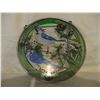 Image 2 : Painted Glass Bird (Blue Jay) Hanging Ornament
