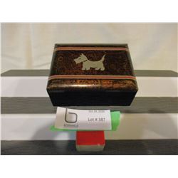 Inlaid Scotty Storage Box 4" by 5"